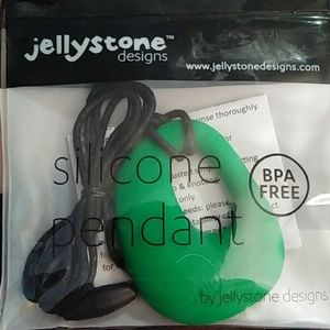 Jellystone teething necklaces.